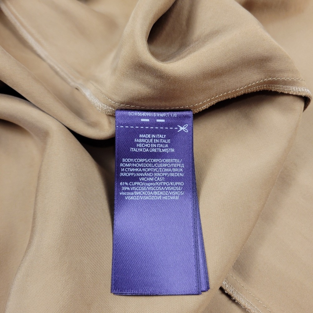 Ralph Lauren Purple Label Ellwood Cascade Ruffle Washed Satin Skirt Size 4 $2290 - Picture 4 of 11